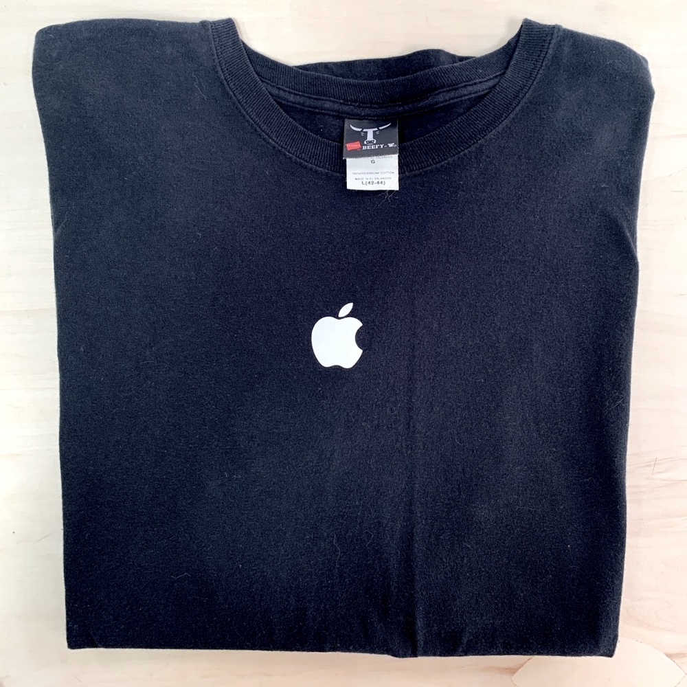 Vintage Apple Logo T-Shirt Men’s Size L 80’s Retro